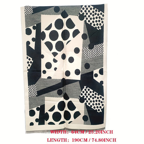 Chic Winter Polka Dot Scarf – Ultra-Soft Imitation Cashmere – Cozy Windproof Short Beard Shawl for Autumn & Winter Warmth – Versatile Blanket Style