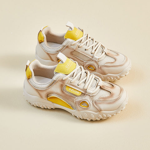 2025  ins tide Korean version of the new dad shoes girl  summer student sports running casual mesh breathable L0801-1