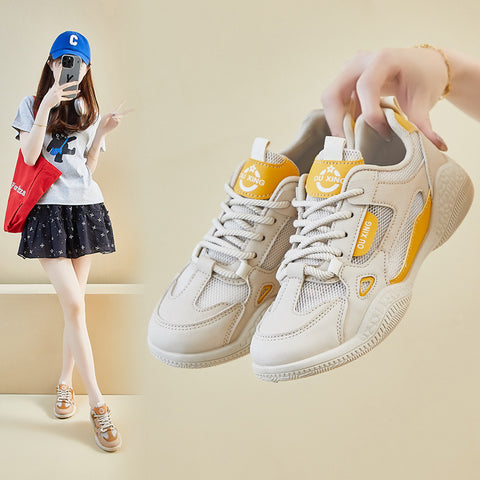 2025  ins Korean version of German training white shoes for women  summer mesh breathable new student running sports leisure HY126