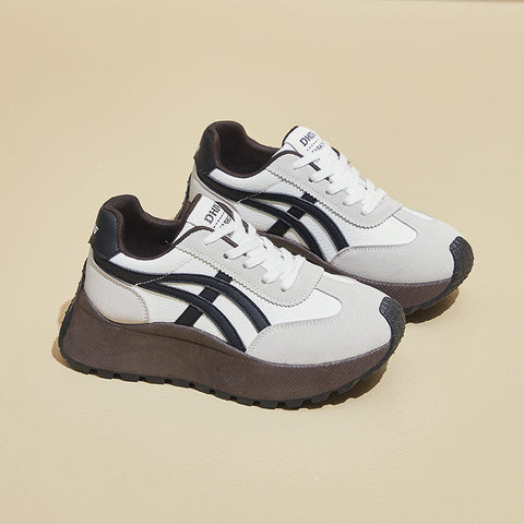 2025  ins Korean version of Forrest Gump shoes women's tide  spring new height increase student running sports casual shoes street shot HL861