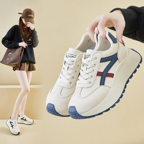 2025  ins Korean version of the new Forrest Gump shoes for women's  spring student running sports thick-soled heightening casual shoes XFK852