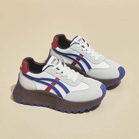 2025  ins Korean version of Forrest Gump shoes women's tide  spring new height increase student running sports casual shoes street shot HL861