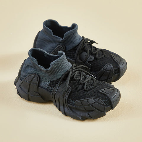 2025  ins Korean version of flying woven shoes  spring new student sports shoes fitness running casual shoes height increase TA007-1