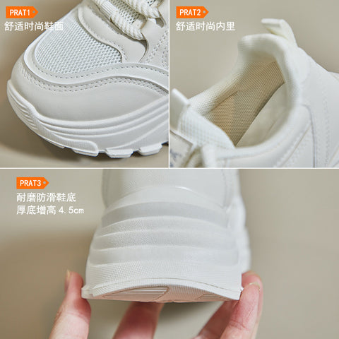 2025  ins Korean version of the new dad shoes for women  spring student sports running shoes casual thick soles increase 8821-2