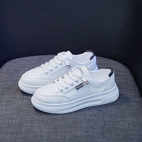 2025  ins little white shoes student Korean version of female tide popular summer new mesh breathable casual shoes board shoes street shot K6612