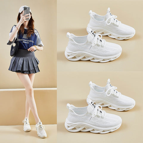 2025  ins Korean version of flying woven shoes  summer new student sports shoes breathable fitness running casual street shot H8083