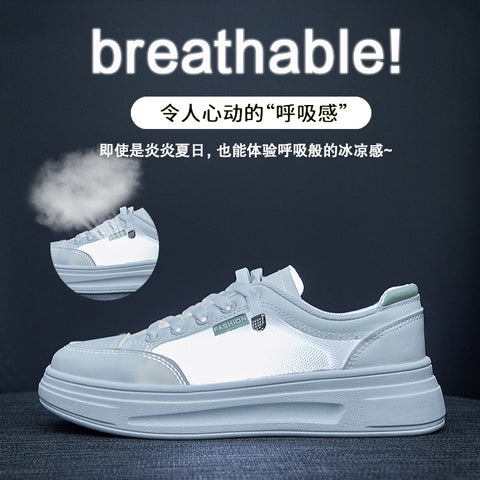 2025  ins little white shoes student Korean version of female tide popular summer new mesh breathable casual shoes board shoes street shot K6612