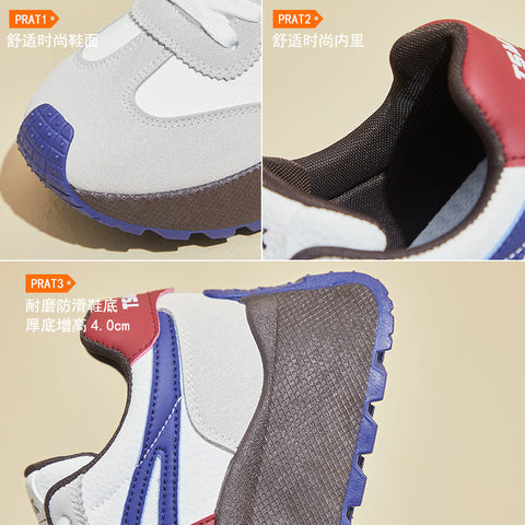 2025  ins Korean version of Forrest Gump shoes women's tide  spring new height increase student running sports casual shoes street shot HL861
