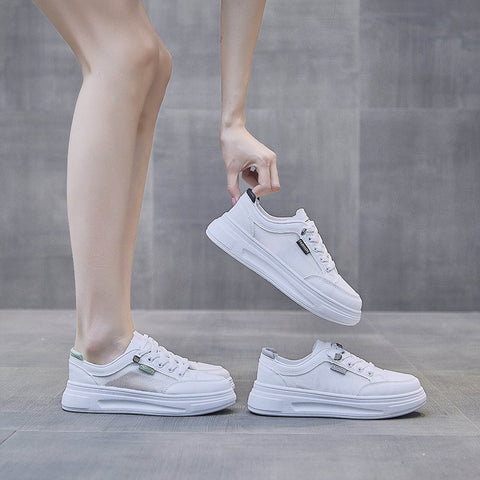 2025  ins little white shoes student Korean version of female tide popular summer new mesh breathable casual shoes board shoes street shot K6612