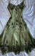 kamahe Vintage A line Straps Green Prom Dresses 22th Birthday Outfit