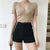 Jean Shorts Women Summer Button A-shaped slim fit Korean Style Casual Female Office Streetwear Fashion Denim Shorts aesthetic