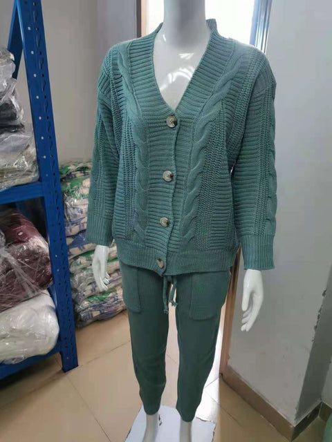 kamahe Debra Cardigan + Pants Suit