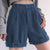 Vintage Shorts Boyfriend Style Women Shorts Summer Casual Solid Women Shorts Streetwear High Waist Female Ladies Shorts