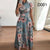 Plus Size Autumn And Winter Women&#39;s New Style 2022 Dress Print Street Long-sleeved High-neck Tie Long Casual
