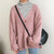 Simple Casual Oversized Sweater Women Loose V Neck Slim Knit Sweater Woman Autumn and Winter Korean Warm Cardigan Feminino