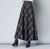 High Waist Woolen plaid Skirts Vintage Autumn Winter Warm Women&#39;s Midi Skirts Female Fashion Casual Long Streetwear 2022