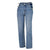 Womens Denim Jeans Sexy Chain Decor High Waist Straight-Leg Pants for Party Shopping Holiday Vacation Travelling