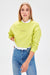 Trendyol Yellow Embroideried Crop Knitted Sweatshirt TWOAW20SW0145