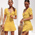 Fashion Women Mini Dress Fashion Elegant Short Sleeve Wrap Summer Boho Floral Holiday Party Sundress Female vestidos