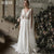 JEHETH Vintage Chiffon Appliques Boho Chic Beach Wedding Dresses Backless A-line Bohemian Bridal Gowns Bride Floor Length 2022