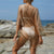 Tassel gold bikini cover up Sexy beach dress tunics for women beachwear 2021 Summer See through swimsuit cover-ups kaftan new