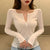 Thin Sexy Club Slim T Shirt Women Tees Womens Clothing Cotton Long Sleeve Korean Fashion Autumn Tops T-Shirts Camisetas De Mujer
