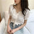 Blouses Shirts Women V-neck Summer Puff Sleeve Chic Korean Style Crop Top Pleated Lace-up Sweet Slender All-match Ins Womens New
