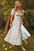 Avrilyaan Flower Print Sexy Dress For Women High Split Elegant Off Shoulder Long Dresses Backless Bodycon Summer Dress Vestidos