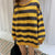 Fashion Harajuku Winter Hoodie Women Loose Korean Style Sweatshirt Autumn Streetwear Stripe Hoodies Pullovers Large Clothes