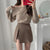 Mini Skirts Women Irregular Solid Side-slit Stretchy Korean Style Trendy Chic OL High Waist Female Bottom Popular Spring Autumn