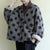 Autumn New Fashion Women Jackets Clothing Loose Casual Thick Cotton Coat Long Sleeve Polka Dot Jackets Coats S587