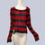 Punk Gothic Long Unisex Sweater Summer Women Striped Cool Hollow Out Hole Broken Jumper Loose Rock Thin Dark Streetwear Top