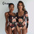 CNYISHE Fashion Floral Mesh Sheer Long Sleeve Bodysuits Women Rompers Party Sexy Slim Teddy One Piece Jumpsuit Female Overalls
