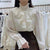 Spring Autumn Basic Shirts Blouses Women Fashion Long Sleeve Elegant Office Lady Work Solid White Ruffled Chic Tops Blusas