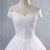 ZJ9143 2022  White Ivory Lace Appliques Ball Gown Cheap Off The Shoulder Short Sleeves Bridal Dress Wedding Dresses