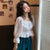 Shirts Women New Fashion Summer Blouses Ruffles Square Collar Corp Top Novelty Womens Pure Sweet Elegant Trendy Pleated Hot