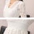 LIBERJOG Lace Vintage Dress Women Sexy White Elasticity V-neck Waist Flare Sleeve Loose Beach Vestidos Woman Autumn