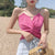 Summer Women Camis Top Suspender Vest Sexy Pink Black White Slim Party Beach Vest Short Crop Top