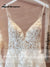 Spaghetti Straps Vintage Lace Wedding Dress With V Neckline Bride Dress Tulle Beach Bridal Gown trouwjurk Lakshmigown