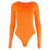Orange Neon Bodysuit Women Long Sleeve Bodycon Sexy 2022 Autumn Winter Streetwear Club Party Outfits Casual Female Clothing