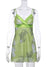 Sweetown Chiffon Fairycore Slip Dress Floral Print Cute Y2K Sundress 2000s Aesthetic Kawaii Clothes V Neck Sexy Women Dresses