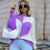 Y2K Aesthetics Sweater Women Heart Striped Fashion Sweaters E-girl Sweet Pullover Casual Elegant 90s Knitwear Round Neck Clothes