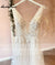 Gorgeous Wedding Dress 2022 Sexy Deep V-Neck Lace Appliques Backless Sweep Train A-Line Bridal Gown Vestidos De Noiva
