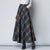 Mom High Waist Woolen plaid Skirts 2022 Autumn Winter Women&#39;s 3XL Wool Maxi Skirts Female Fashion Casual Long Streetwear