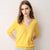Spring/Summer 2022 Ladies Sweater Pullover Solid Color V-neck Half-sleeved Knitted Cashmere Sweater Thin Casual Top