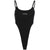 Cotton high cut summer hot sale bodysuits good quality letter print spaghetti strap black bodysuit women 2020 body jumpsuits