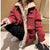 2022 New Winter Coat Women Korean Loose Wild Zipper Corduroy Lamb Wool Jacket Thicken Warm Tooling Cotton Jackets Womens Parkas