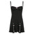 Darlingaga Y2K Retro Lace Patchwork Strap Bow Black Dress Mini Fashion Aesthetic Bow Club Party Sexy Dresses for Women Outfits