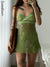 Sweetown Chiffon Fairycore Slip Dress Floral Print Cute Y2K Sundress 2000s Aesthetic Kawaii Clothes V Neck Sexy Women Dresses