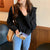 New Korean Chic White Blouse Women Ruffles Tops Casual Long Sleeve Shirts Sweet V-neck Button Shirt Blusas Mujer De Moda 11666